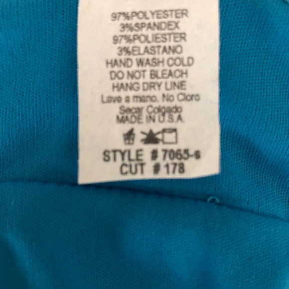 Flowy Teal Cocktail Dress - Picture 7 of 8